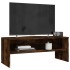 Mueble de TV madera contrachapada roble ahumado 100x40x40
