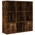 Estantería color roble ahumado 98x30x98