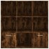 Estantería color roble ahumado 98x30x98