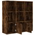 Estantería color roble ahumado 98x30x98