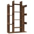 Estantería de madera contrachapada marrón roble 86x25,5x140