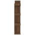 Estantería de madera contrachapada marrón roble 86x25,5x140