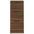 Aparador madera contrachapada color marrón roble 30x30x70