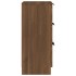 Aparador madera contrachapada color marrón roble 30x30x70