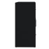 Aparador de madera contrachapada negro 91x29,5x65