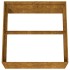 Jardinera de acero corten 80x80x40