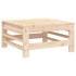 Taburete de jardín con cojín madera maciza de
