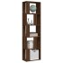 Estantería de madera contrachapada marrón roble 45x24x160