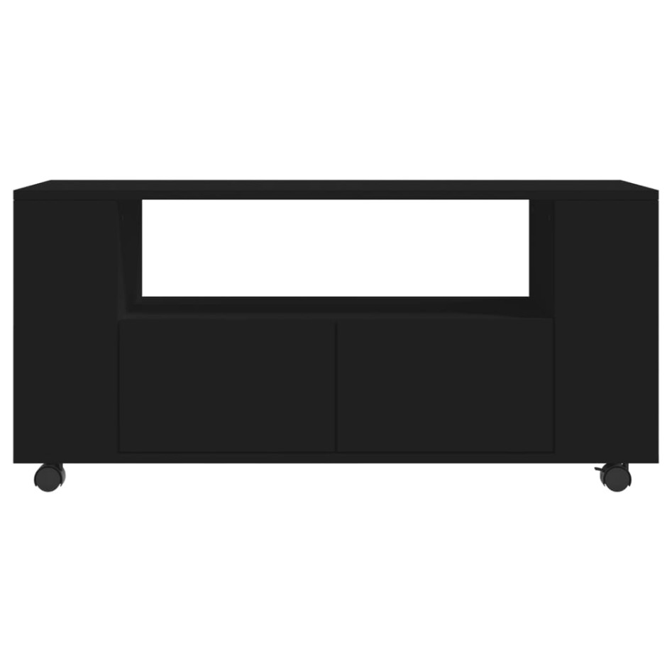 Mueble para TV madera de ingeniería negro 102x34,5x43