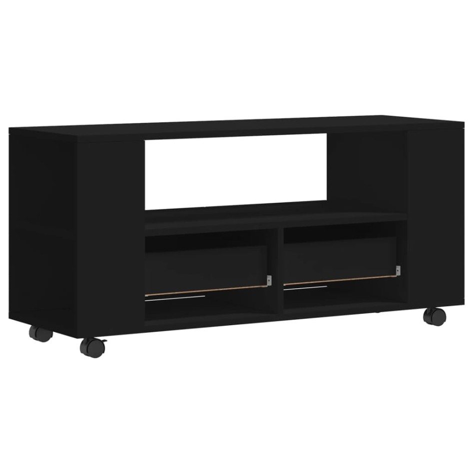 Mueble para TV madera de ingeniería negro 102x34,5x43