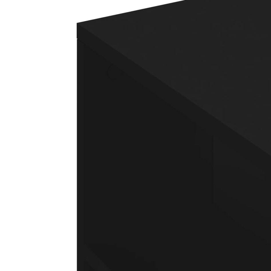 Mueble para TV madera de ingeniería negro 102x34,5x43