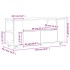 Mueble para TV madera de ingeniería negro 102x34,5x43