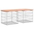 Banco jardín diseño gaviones madera abeto Douglas 103x44x42