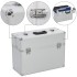 Caja de herramientas aluminio plateado 47x36x20