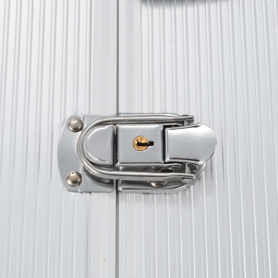 Caja de herramientas aluminio plateado 47x36x20