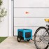 Remolque de bicicleta mascotas hierro tela Oxford azul
