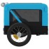 Remolque de bicicleta mascotas hierro tela Oxford azul