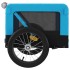 Remolque de bicicleta mascotas hierro tela Oxford azul