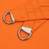 Toldo de vela cuadrado tela Oxford naranja 4,5x4,5