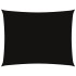 Toldo de vela rectangular tela Oxford negro 5x6