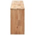Banco zapatero de madera maciza de nogal 94x20x38