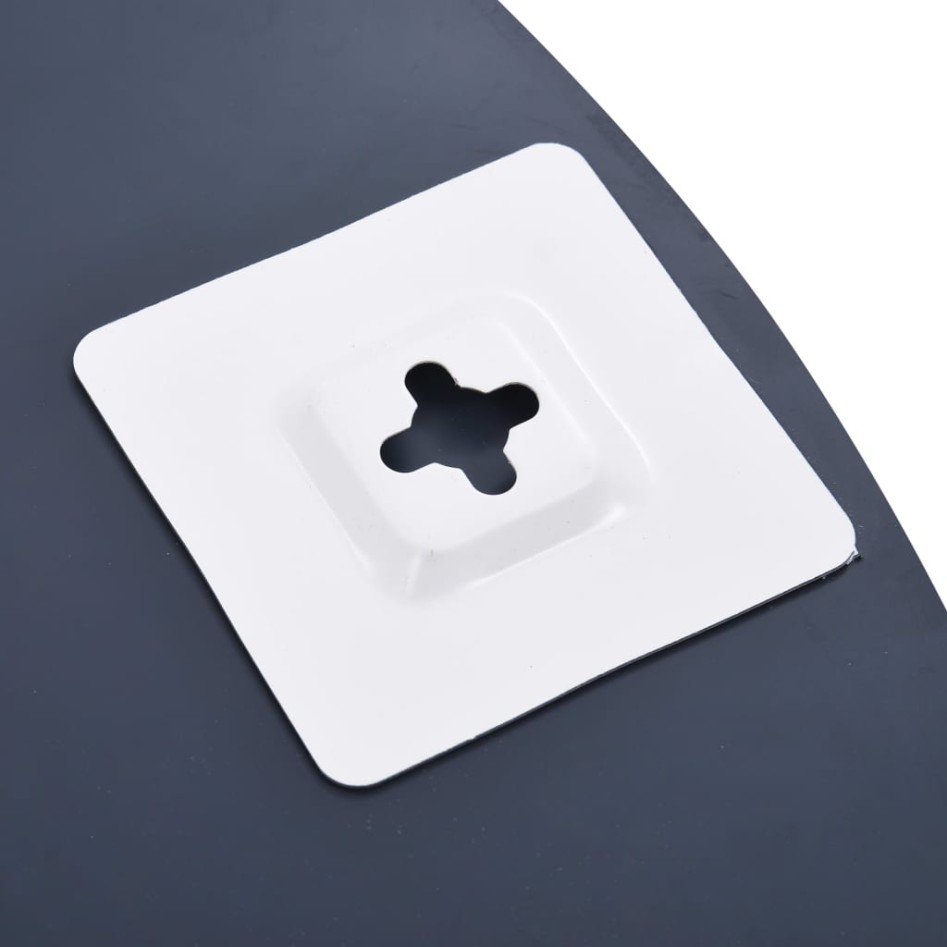 Espejo de pared con 5 estantes plateado 100x60