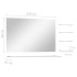 Espejo de pared con 5 estantes plateado 100x60