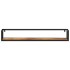 Estantes de pared 2 uds madera maciza mango hierro 110x17x17