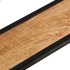 Estantes de pared 2 uds madera maciza mango hierro 110x17x17