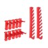 Kit de cajas de almacenaje 80 pzas paneles de pared rojo