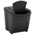 Cubos de basura apilables 4 uds polipropileno gris 100