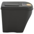 Cubos de basura apilables 4 uds polipropileno gris 100