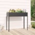 Jardinera de acero galvanizado gris antracita 100,5x40,5x90