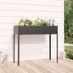 Jardinera de acero galvanizado gris antracita 100,5x40,5x90 cm