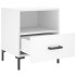 Mesitas de noche 2 uds madera ingeniería blanco 40x35x47,5