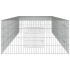 Jaula para conejos 3 paneles hierro galvanizado 325x109x54