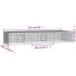 Jaula para conejos 3 paneles hierro galvanizado 325x109x54