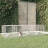 Jaula para conejos 4 paneles hierro galvanizado 217x79x54