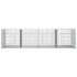 Jaula para conejos 4 paneles hierro galvanizado 217x79x54