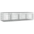 Jaula para conejos 4 paneles hierro galvanizado 217x79x54