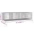 Jaula para conejos 4 paneles hierro galvanizado 217x79x54