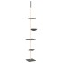 Árbol rascador gatos suelo a techo gris oscuro 263,5-289,5