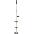 Árbol rascador gatos suelo a techo gris oscuro 263,5-289,5