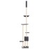 Árbol rascador gatos suelo a techo gris oscuro 258,5-284,5
