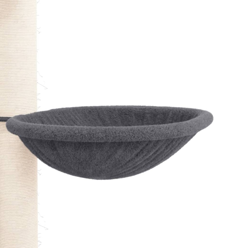 Árbol rascador gatos suelo a techo gris oscuro 258,5-284,5