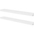 Estantes flotantes de pared 2 uds MDF blanco para