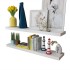 Estantes flotantes de pared 2 uds MDF blanco para