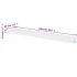 Estantes flotantes de pared 2 uds MDF blanco para