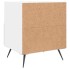Mesitas de noche 2 uds madera ingeniería blanco 40x35x47,5