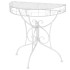 Mesa auxiliar vintage metal semicircular 72x36x74 cm